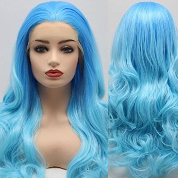 💙Melody 2 24” SKY Blue Ombre LaceFront Wig * NWT* - Picture 4 of 8